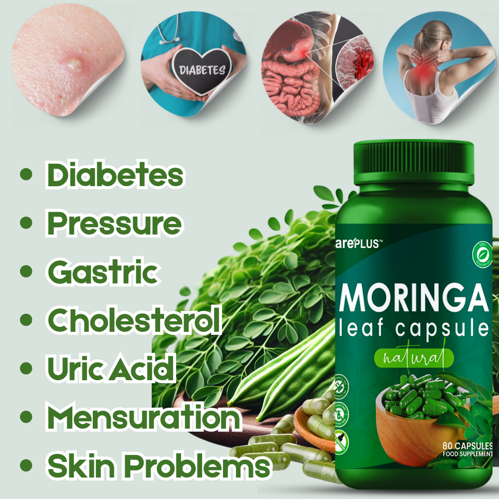 Moringa Capsule For Healthy Living & LifeStyle 80Pcs