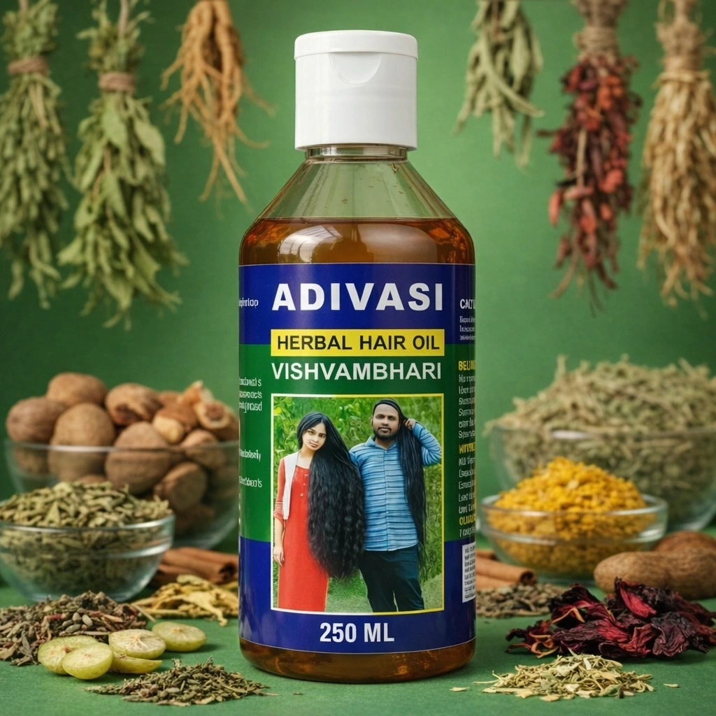 Adivasi Hair Oil Original | Adivasi Herbal Hair Oil For Hair Growth | Hair Fall Control For Men & Women|250ML