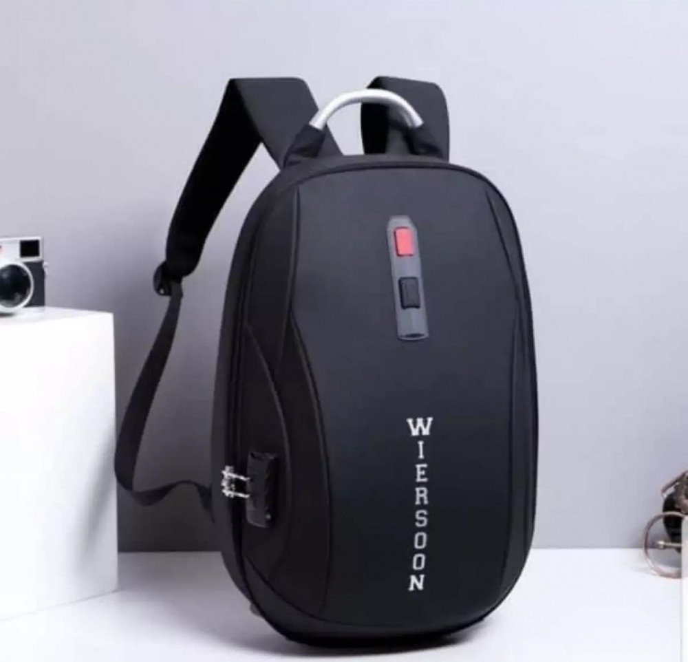 Wire Soon Anti-Theft Laptop Backpack – Waterproof, USB Charging, Number Lock | 15.6" Travel & Office Bag