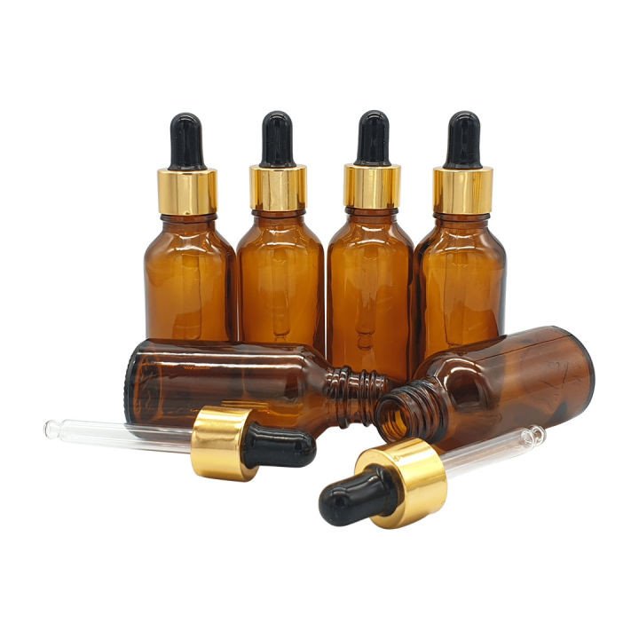 0ml Amber Glass Bottle for Serums, Essential Oils & DIY Skincare | Refillable